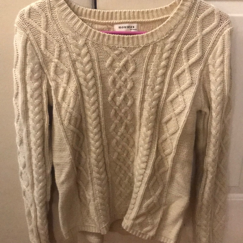 Monteau sweater with elbow caps